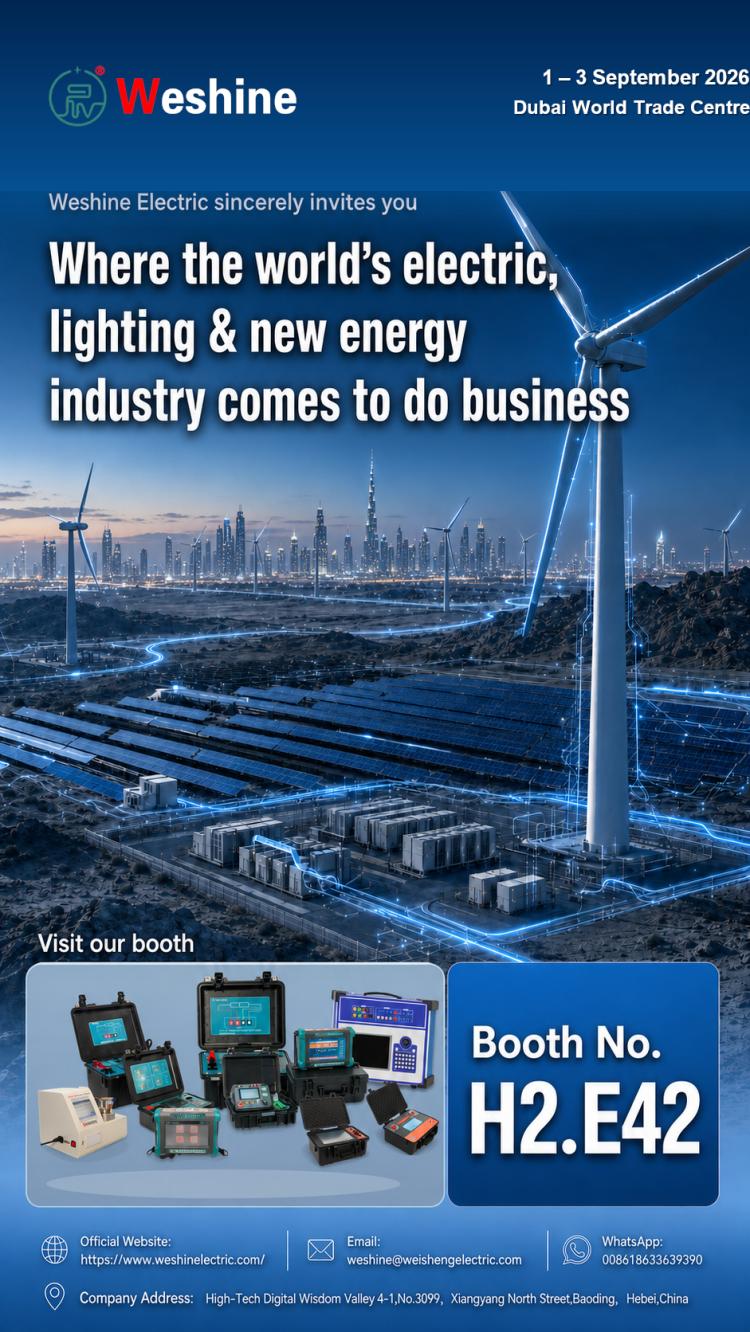 Weshine Electric zal exposeren op Middle East Energy 2026 in Dubai